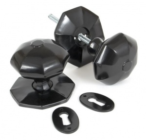 Octagonal Mortice/Rim Door Knob Set